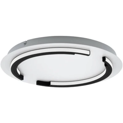Afbeelding van EGLO Zampote Plafondlamp LED Ã ̃ 42 cm Wit/Zwart Dimbaar