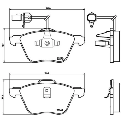 Afbeelding van Brembo Remblokset P 85 061