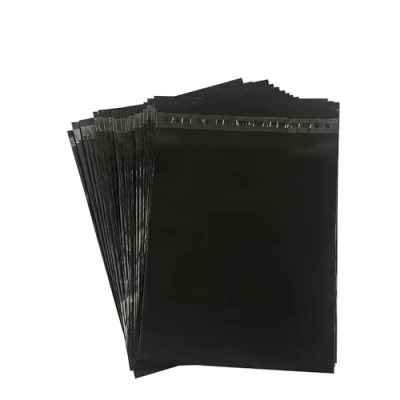 Afbeelding van huruirui verzendzakken, 30 x 42 cm, ondoorzichtig, zelfklevende plastic, zwart, verzendzakken voor kleding, logistieke verpakkingen, transport, verpakkingsdoos, stuks