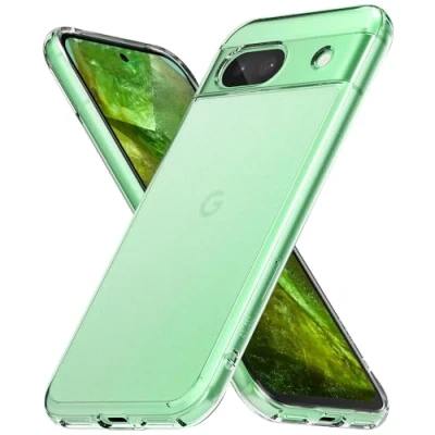 Afbeelding van Ringke Fusion Compatibel met Google Pixel 8a Case, Anti Vingerafdruk Doorschijnend Schokbestendig Bumper Hoesje Matte Clear