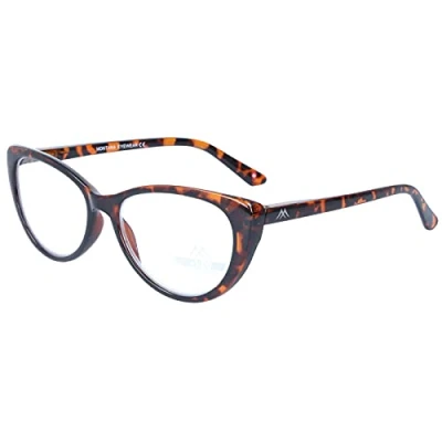 Afbeelding van Montana Eyewear MR64A Leesbril vlindermontuur +3:00 Glanzend Turtle
