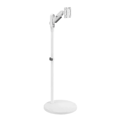Afbeelding van Maclean TV beugel Monitorhouder Mobiele monitor /tv vloerstandaard Gasveer 17&quot; 35&quot; 2 10kg Wit MC 970W