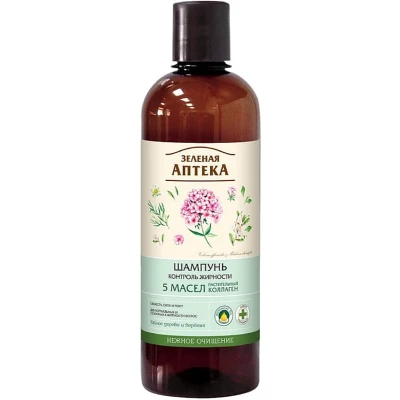 Afbeelding van Eerlijke vet haar shampoo vermindert onzuiverheden tea tree olie en verbena extract 500ml