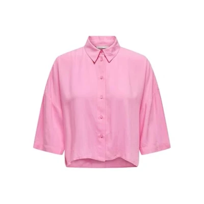 Afbeelding van ONLY Onlastrid LIFE CROP Shirt Overhemdblouse, Dames, Maat: XS, Begonia pink