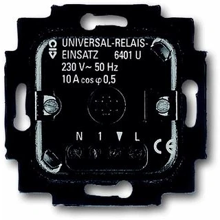 Afbeelding van Busch Jaeger 2CKA006401A0048 Relais schakelgebruik Inzetstuk Allweather 44 (IP44) Zwart