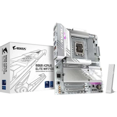 Afbeelding van GIGABYTE B860 AORUS ELITE WIFI7 ICE moederbord RAID, 2,5Gb LAN, Wi Fi 7, BT, Sound, ATX