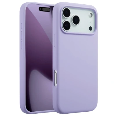 Afbeelding van Apple iPhone 17 Pro Max MagSafe Hoesje Siliconen en TPU (zacht) Accezz Softcase/Backcover Paars Telefoonhoesje
