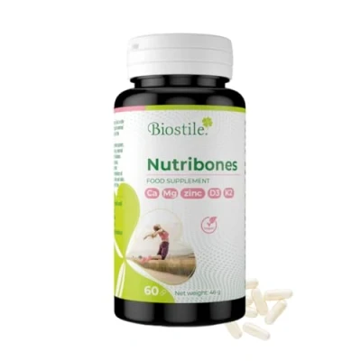 Afbeelding van Biostile Nutribones Calcium, Magnesium, Zink, Vitamine D3 en K2 voor gezonde botten