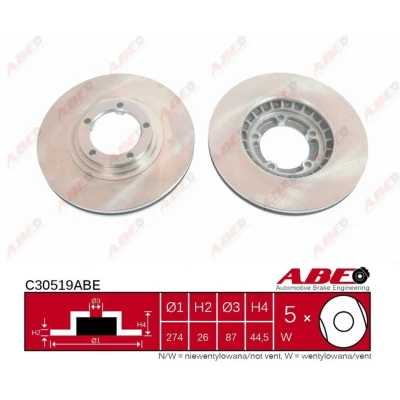 Afbeelding van ABE Remschijven C30519ABE