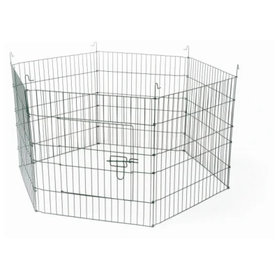 Afbeelding van Adori Konijnenren Metaal Zwart Dierenverblijf 60x60 cm