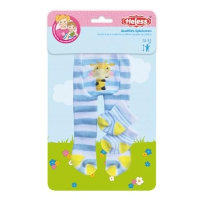 Afbeelding van Heless 8781 Grappige dieren design poppenkleertjes, maillots en sokken met dierenmotieven in 3 designs (assorti), voor poppen knuffels maat 28 35 cm