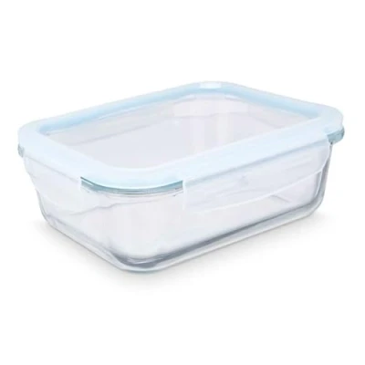Afbeelding van Lunchbox Transparant Siliconen Borosilicaatglas 1 L 22 x 7 16,5 cm (12 Stuks)