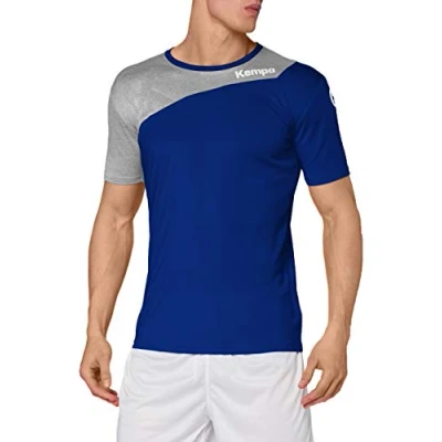 Afbeelding van Kempa Core 2.0 Shirt Royal Blauw Donker Grijs Melange Maat XL