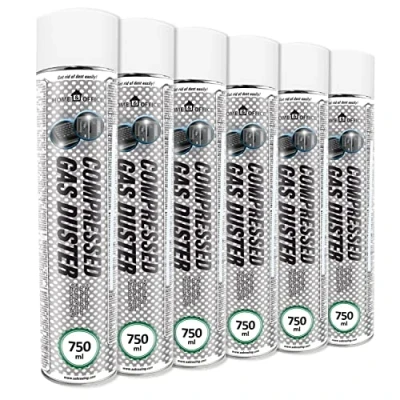 Afbeelding van Cleaning Spray 6x 750ml AABCOOLING Home&amp;Office Compressed Gas Duster K3, Air for PC, Office Supplies, Electronics Cleaning, Spray, Equipment Cleaners NL