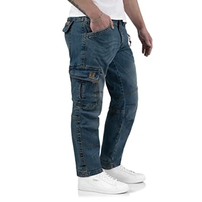 Afbeelding van Timezone Benitotz cargobroek voor heren, 3387 Scrub Blue Wash., 38W / 34L