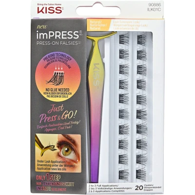 Afbeelding van imPRESS Kunstwimpers Zelfklevend Wimperextensie Lashes Valse Wimpers Geen irratie Herbruikbaar Press on Falsies Natural
