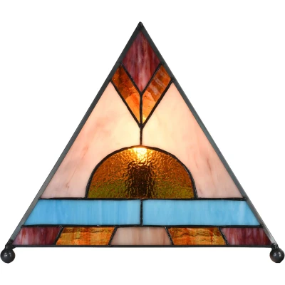 Afbeelding van Clayre &amp; Eef Bruine Tafellamp Tiffany 26*26*30 cm 5LL 6118