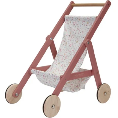 Afbeelding van Little Dutch Poppenbuggy Flowers &amp; Butterflies
