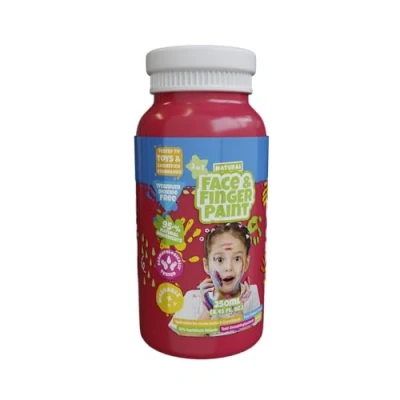 Afbeelding van Natural Face &amp; Fingerpaint Fles Rood, 250ml