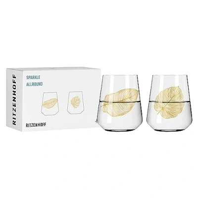 Afbeelding van RITZENHOFF 3981002 universele glazen set van 2 500 ml Sparkle Allround nr. 2, motief met iriserend effect Made in Germany