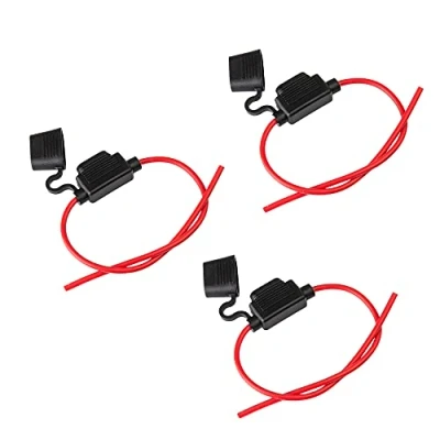 Afbeelding van ECENCE 3x zekeringhouder Auto zekeringshouder Personenauto Houder zekering Platte Boot Vrachtwagen Motorfiets Caravan 14 AWG