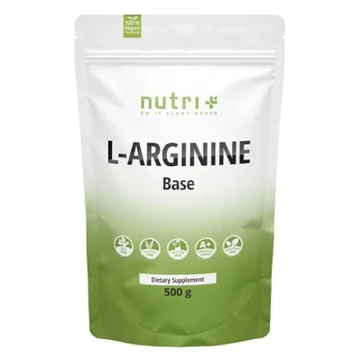 Afbeelding van L ARGININ BASE POWDER 500 g hoogste dosering kruid door gisting zuiver Arginine poeder veganistisch neutraal geen additieven premium kwaliteit