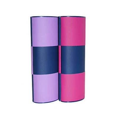 Afbeelding van Magische etui/Logic/Change blauw medium lang bicolor lila/roze