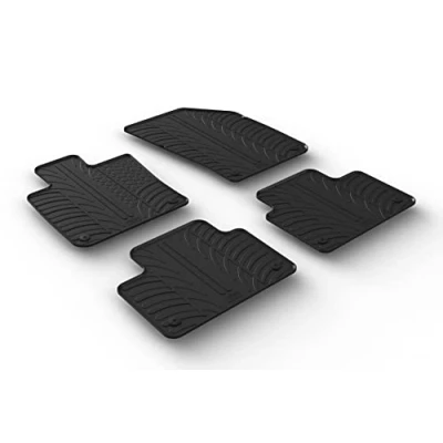 Afbeelding van Gledring Rubbermatten passend voor Volvo S60 &amp; V60 II 2018 (T profiel 4 delig + montageclips)