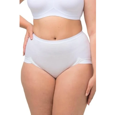 Afbeelding van Ulla Popken Volledig kort Vrouwen Bureauslip, Wit (wit 20), 5XL