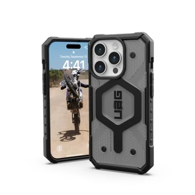 Afbeelding van UAG Pathfinder Mag iPhone 15 Pro Hoesje ash grijs