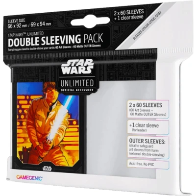 Afbeelding van Gamegenic Star Wars: Unlimited Double Sleeving Pack: Luke Skywalker (60 stuks)