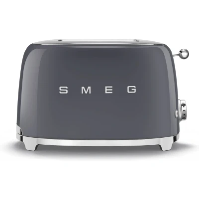 Afbeelding van Smeg 50&#039;s Style broodrooster 2 slots TSF01GREU Donkergrijs