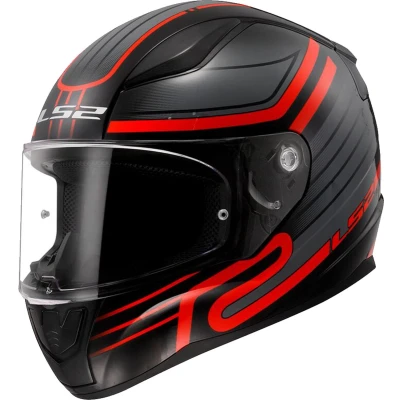 Afbeelding van LS2 FF353 Rapid II Circuit Helm, zwart rood, afmeting 2XL voor man