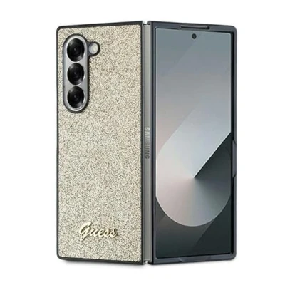 Afbeelding van CG Mobile Guess GUHCZFD6HGGSHD hoes voor Z Fold6 F956 goud 4G Glitter Script