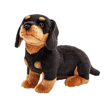 Afbeelding van Uni Toys Teckel (zonder lijn) 27 cm (lengte) pluche hond, huisdier dier, knuffeldier