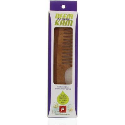 Afbeelding van Holisan Neem Houten Kam Handvat Grof, 1 stuks