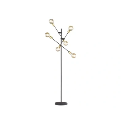 Afbeelding van TRIO Leuchten sydney Vloerlamp 6 lichts H 1650 mm Zwart