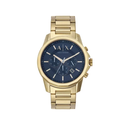 Afbeelding van Armani Exchange SET Chronograaf goldcoloured, Heren, Maat: One Size, Gold coloured