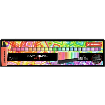 Afbeelding van Markeerstift STABILO BOSS Original Arty 70/23 assorti deskset à 23 stuks