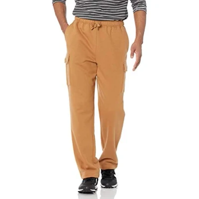 Afbeelding van Amazon Essentials Cargo fleece joggingbroek voor heren, bruin, XXL