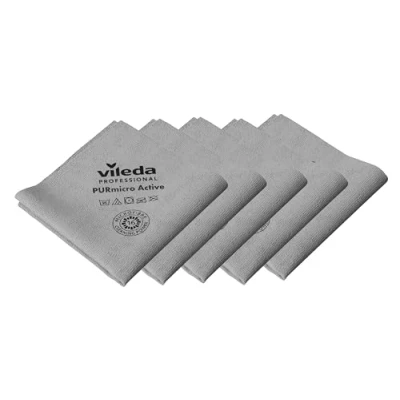 Afbeelding van Vileda Professional Purmicro Active grijze reinigingsdoek, 5 stuks