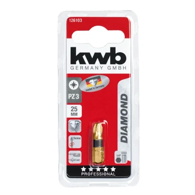 Afbeelding van KWB Bit Pozidriv 3 25 mm DIAMOND