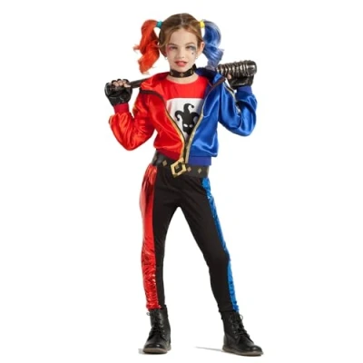 Afbeelding van Boland Kostuum Jester Fatale (7 9 jaar) Kinderen Bekend personage Halloween Carnaval Horror