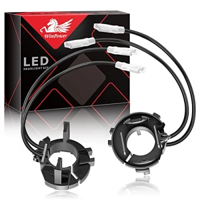 Afbeelding van WinPower H7 HID Xenon Lamp Base Clips Adapter Houder Ondersteuning Socket Accessoires voor Tiguan Golf 6/7 Scirocco Sharan Touran, 2 stuks