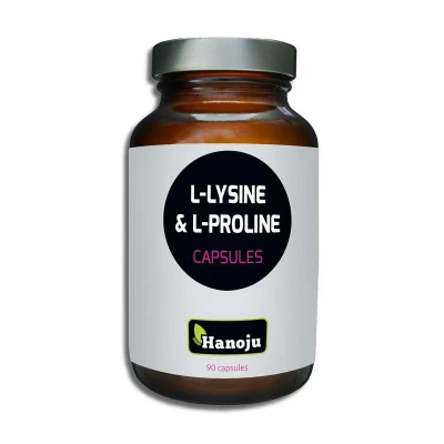 Afbeelding van Hanoju L Lysine &amp; Prolin 480 mg 90 vcaps