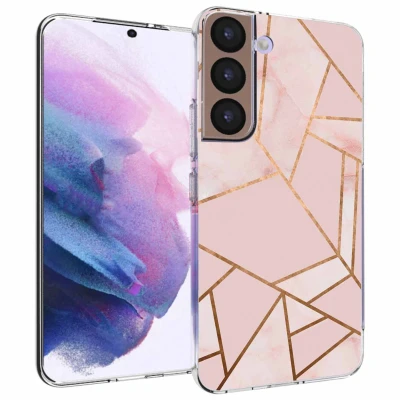 Afbeelding van Samsung Galaxy S22 Hoesje Siliconen en TPU (zacht) iMoshion Softcase/Backcover Roze Telefoonhoesje