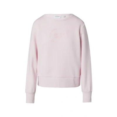 Afbeelding van comma casual identity Relaxedfitmit Stickerei Sweater, Dames, Maat: 34, Perlmuttrosa
