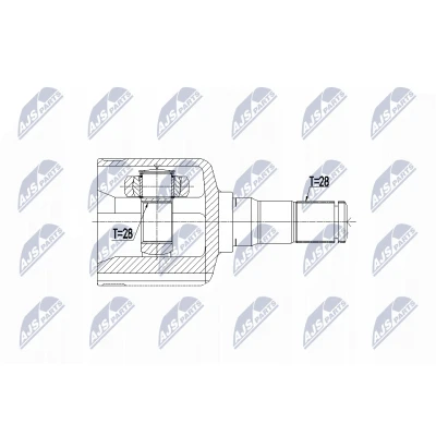 Afbeelding van Homokineet reparatie set, aandrijfas NTY NPW VV 079