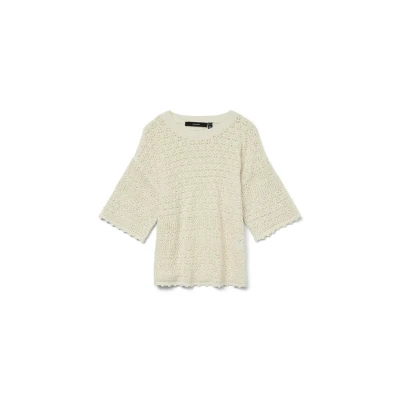 Afbeelding van Vero Moda Vmmanila Tshirt basic, Dames, Maat: XS, Birch