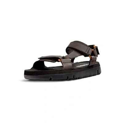 Afbeelding van Camper Oruga Sandalen, Heren, Maat: 41, Dunkelbraun Leer en textiel